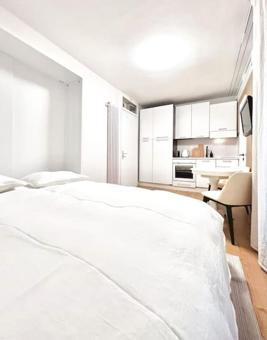 Bright Tiny Studio - Shared Pool & Sauna - Free Parking - Air Condition Muralto ภายนอก รูปภาพ